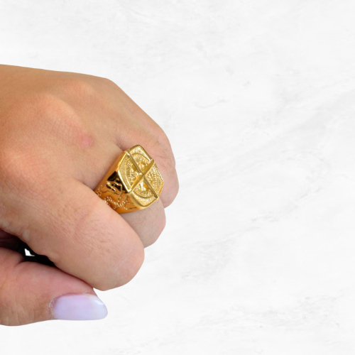 Anillo Sello Brújula