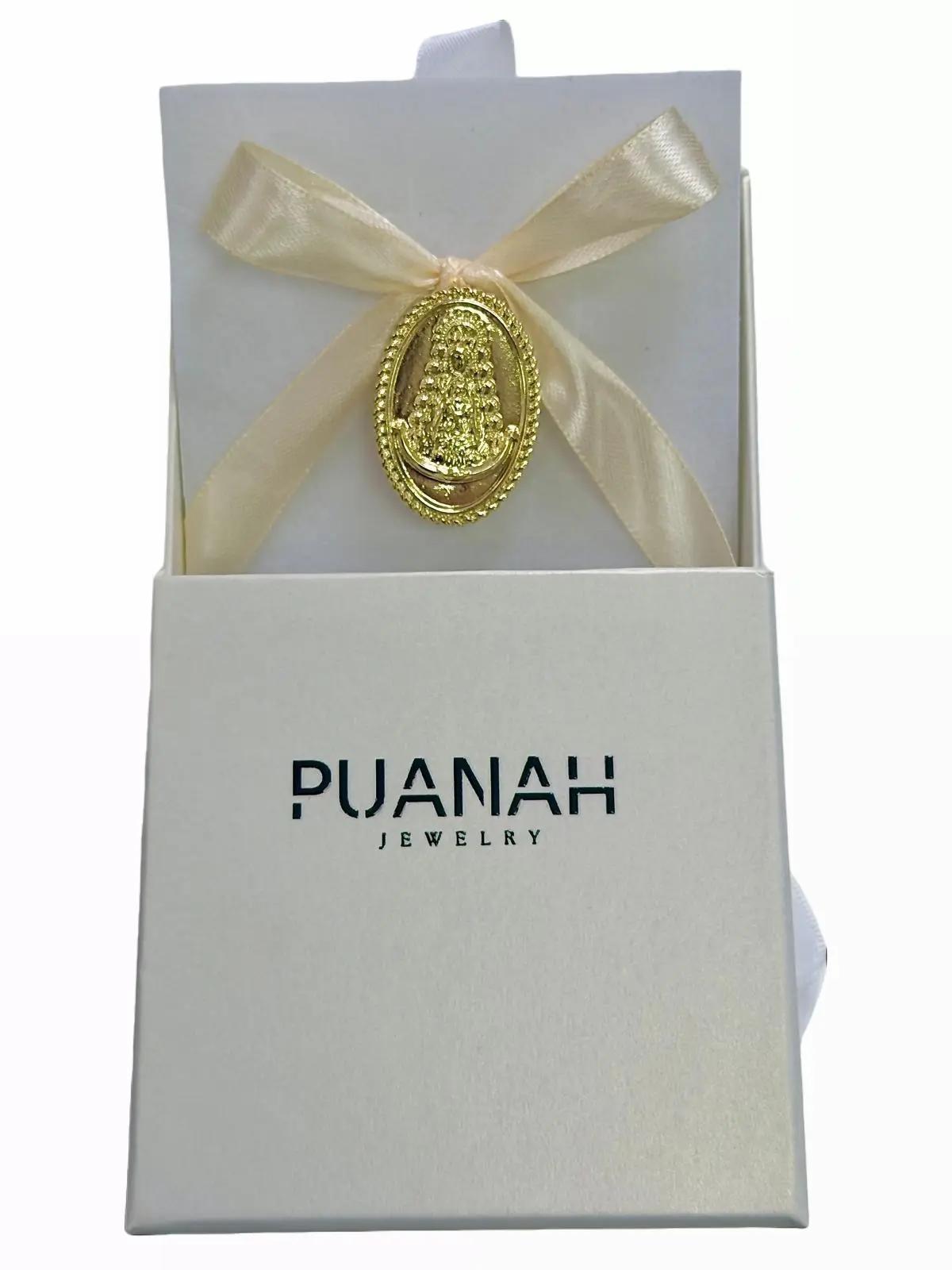 Broche Virgen del Rocío Con Lazo de Raso