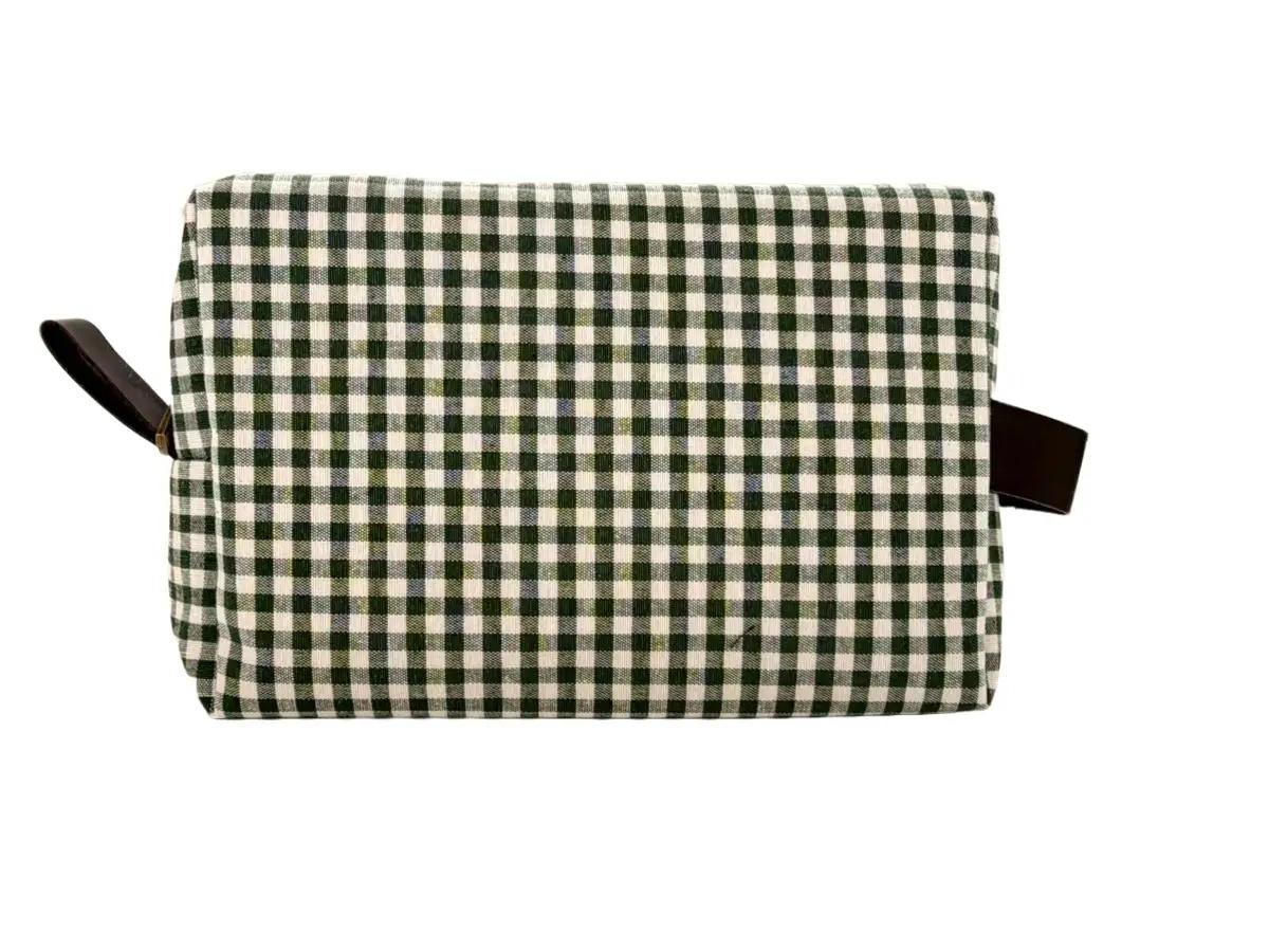 Neceser Vichy Unisex - De Lona y Piel - Personalizable