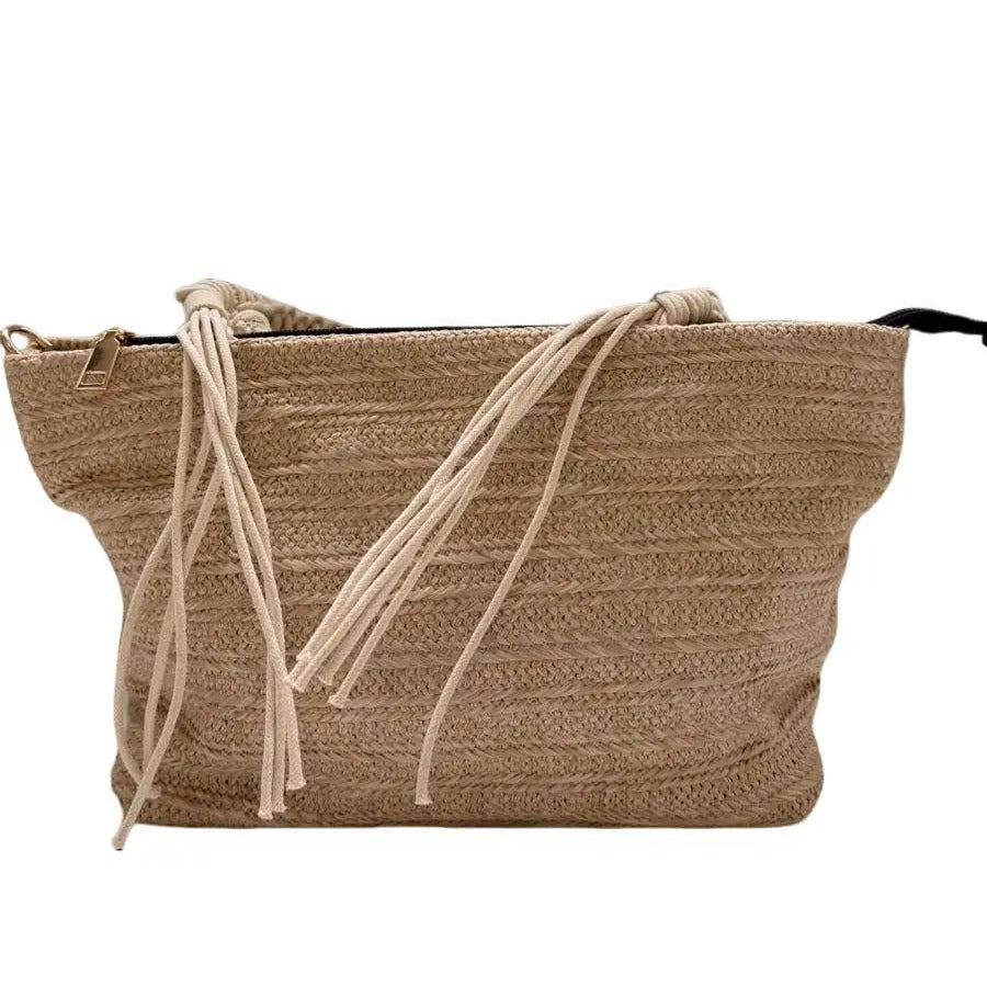 Bolso de Rafia con Flecos