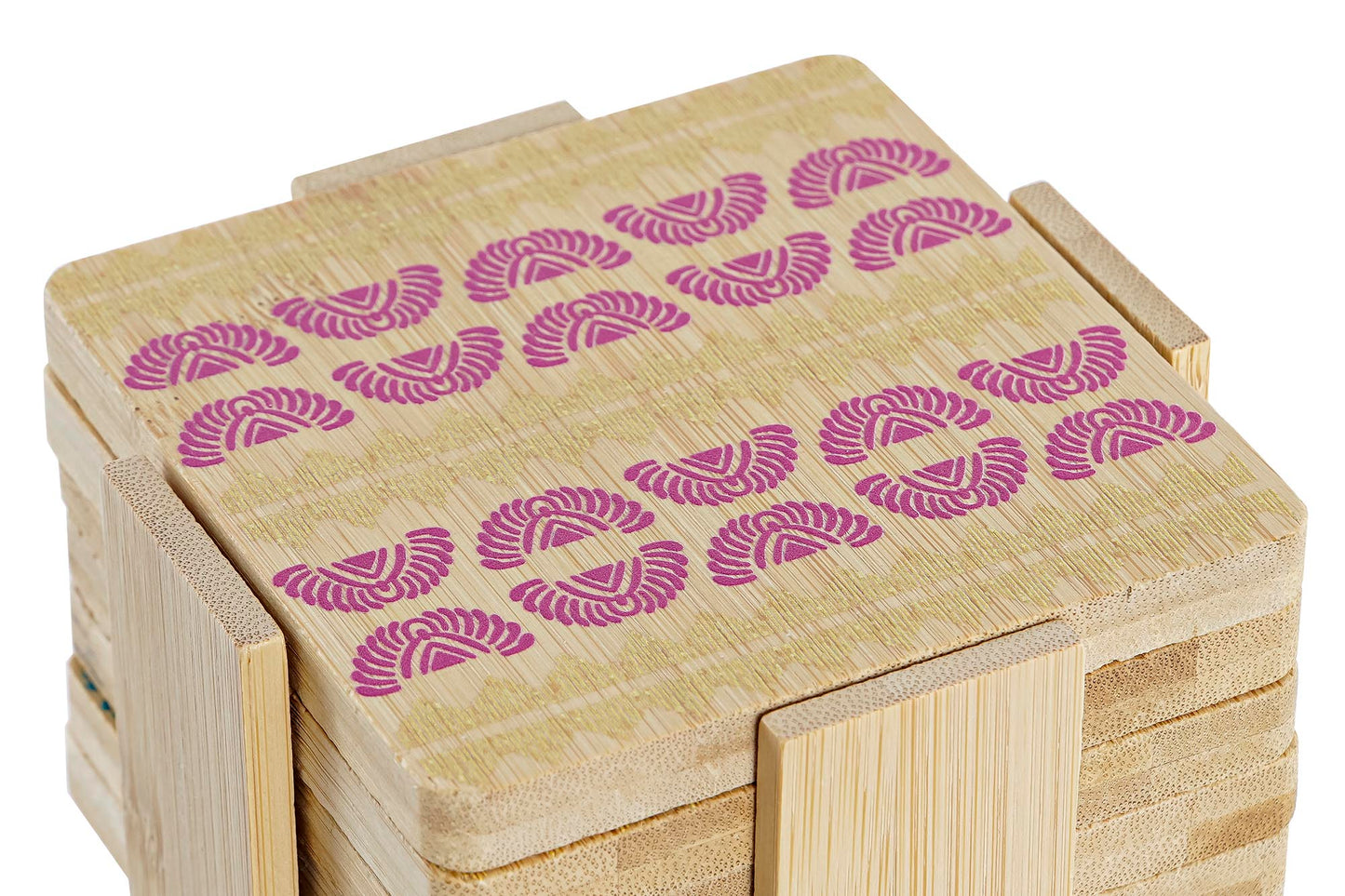 Posavasos de madera bambú
