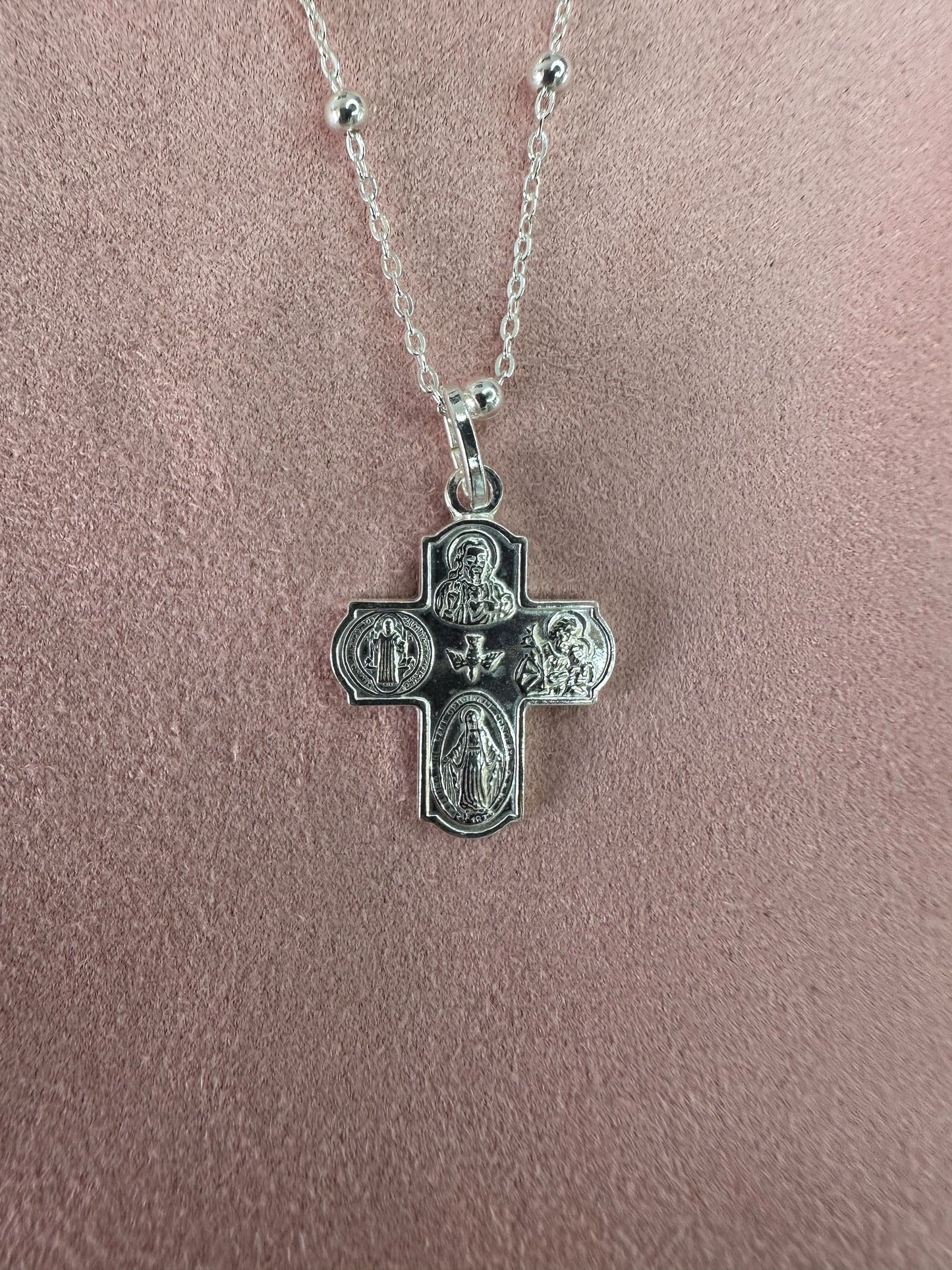 Colgante de Cruz de Cuatro Vías - Plata 925