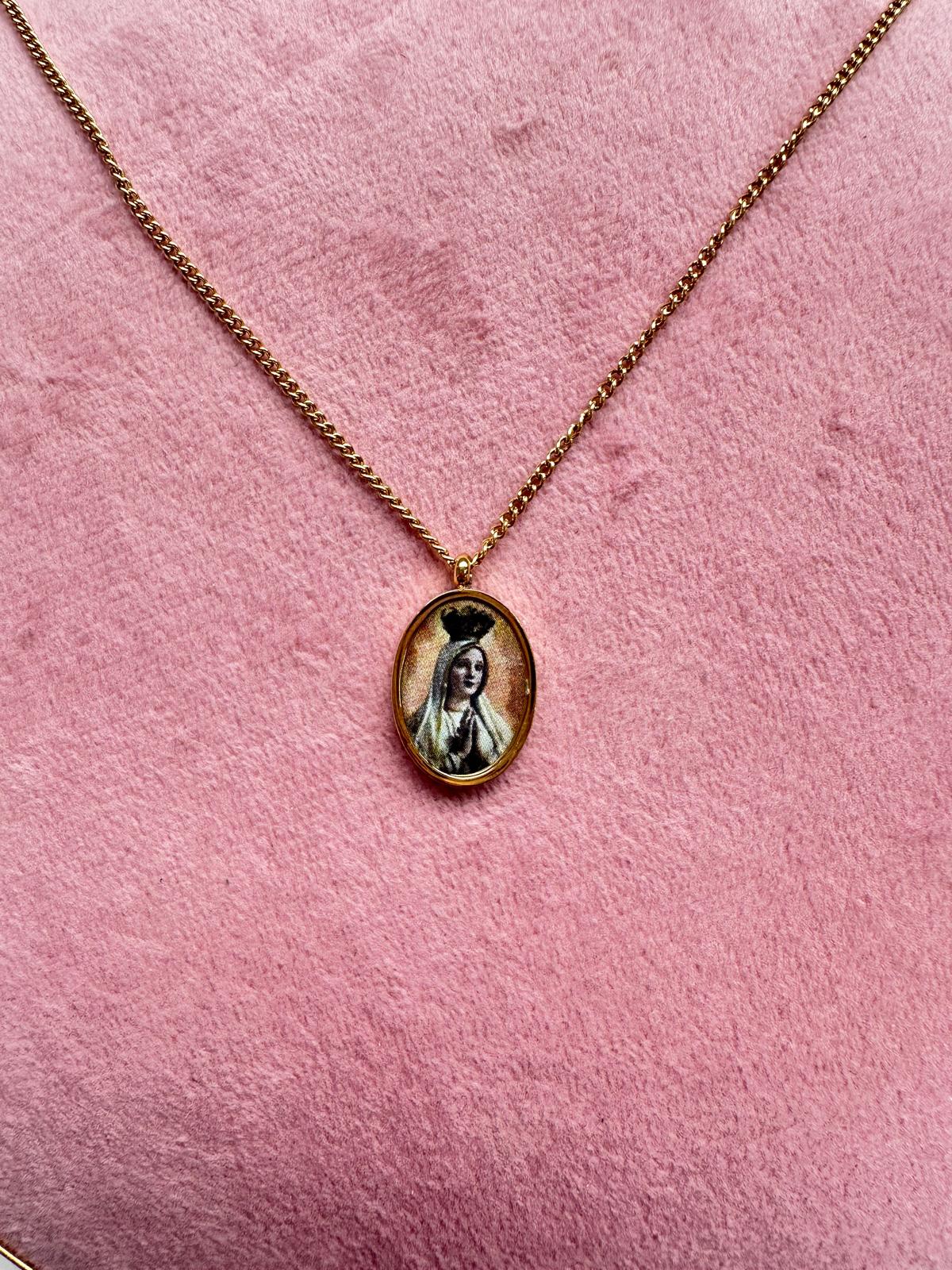 Medalla Virgen de Fátima a Color