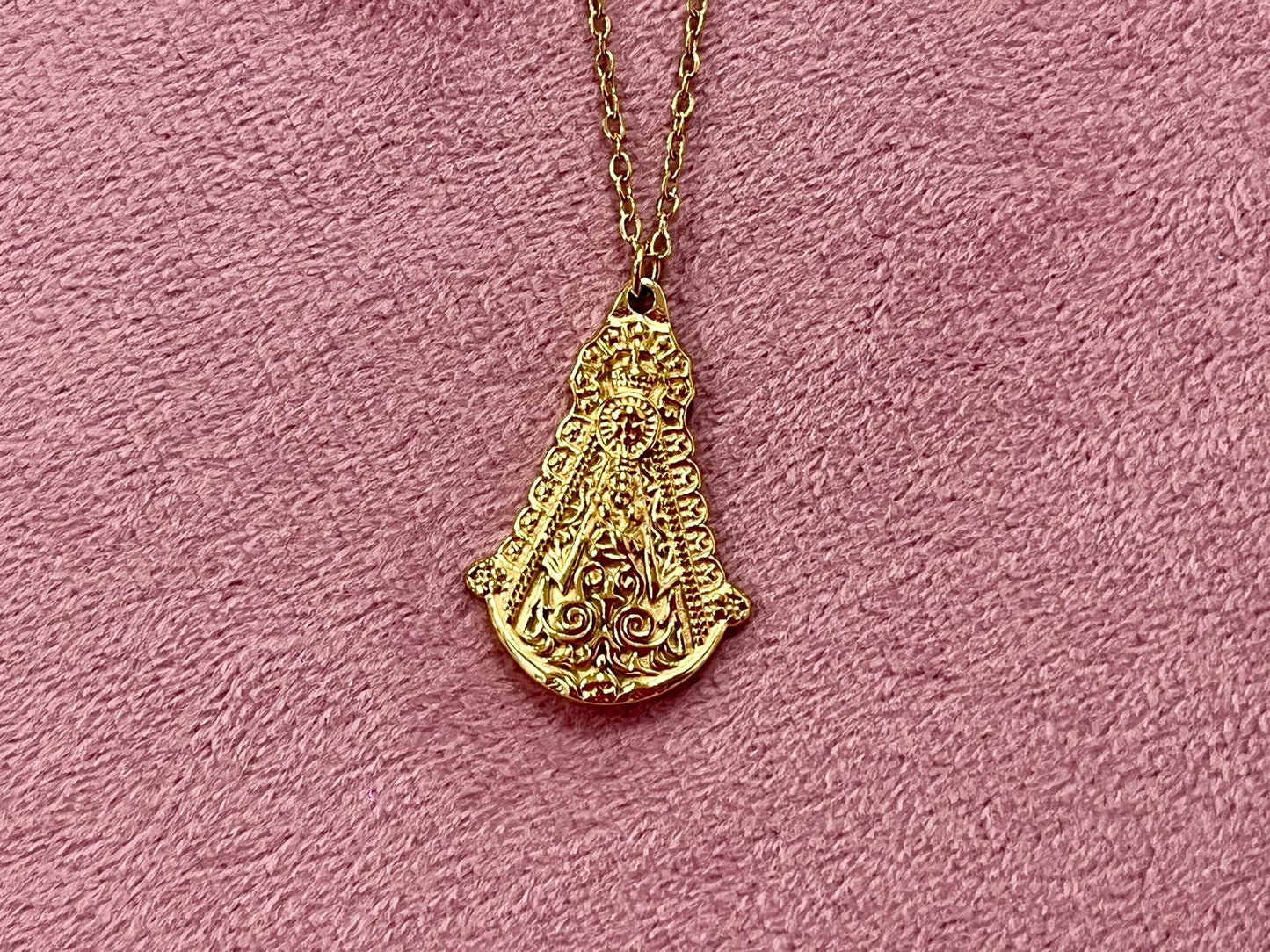 Medalla Virgen del Rocío - Acero Inoxidable