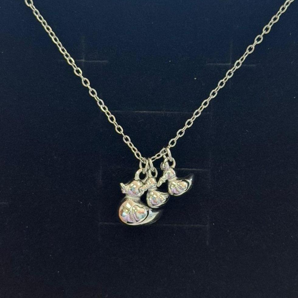 COLLAR FAMILIA PATITOS - Acero Inoxidable y Waterproof