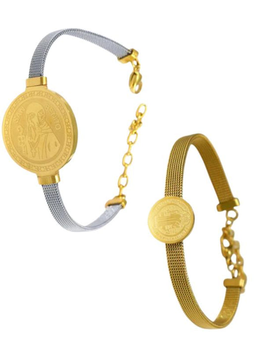 Pulsera San Benito Semirígida ajustable en 2 Modelos