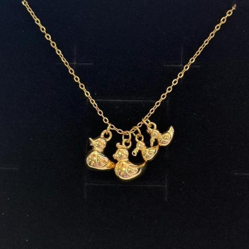 COLLAR FAMILIA PATITOS - Acero Inoxidable y Waterproof