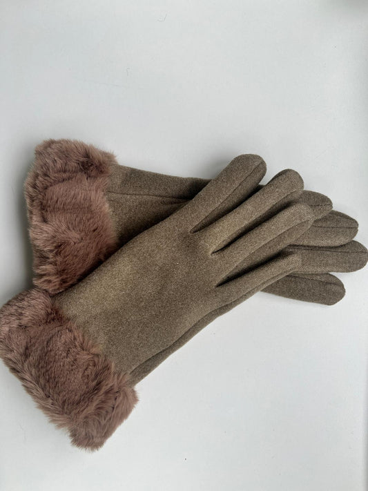 Guantes de Gamuza Elástica extra suave con Forro de Pelo para Mujer Calidad Superior y Confort Optimo