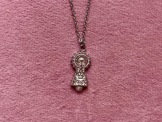 Silueta Virgen del Pilar – Acero Dorado o Plateado