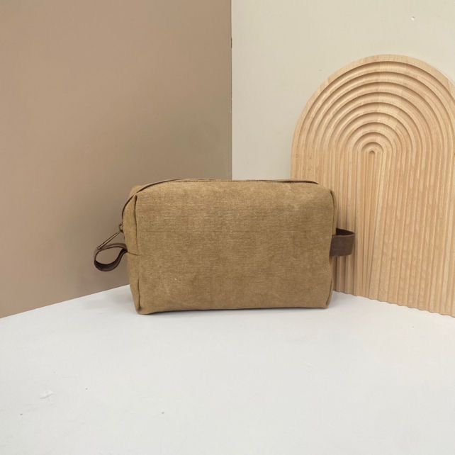 Neceser Personalizado de Tela y Piel auténtica - Unisex