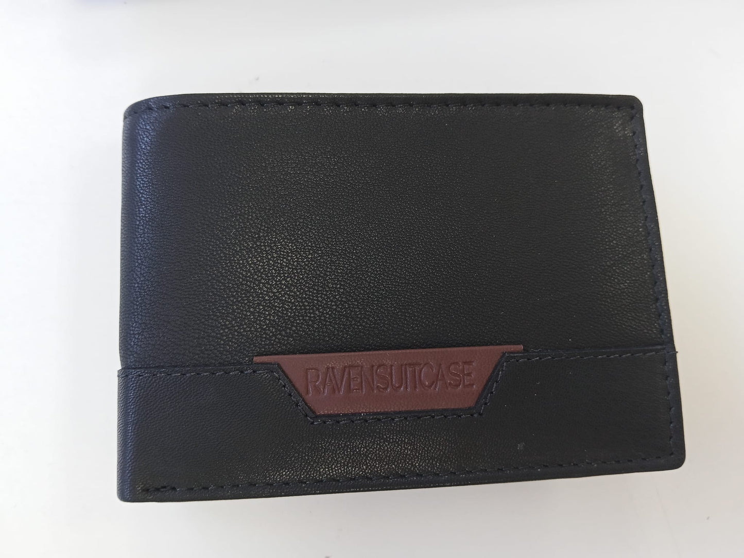 Cartera Bicolor Caballero En Piel Auténtica