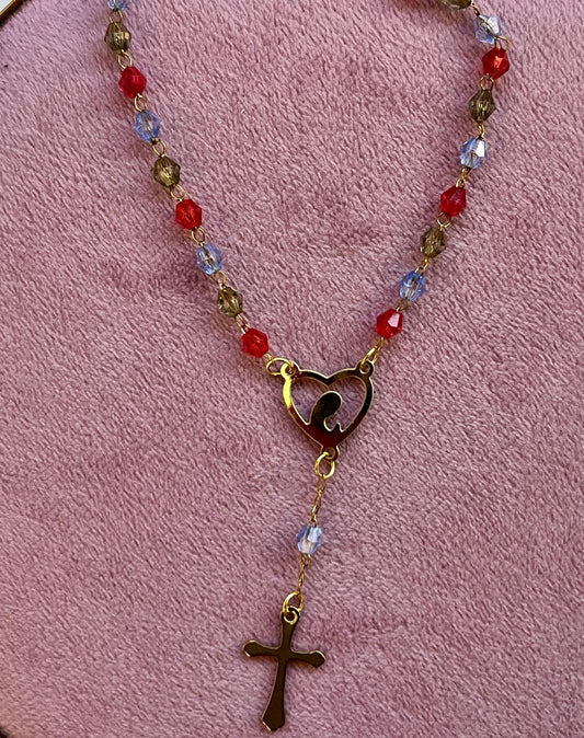 PUANAH- Rosarios de Pulsera Virgen Niña, San Benito y Virgen de Guadalupe