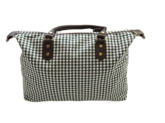 Bolso de Viaje Vichy Unisex - Piel y Lona