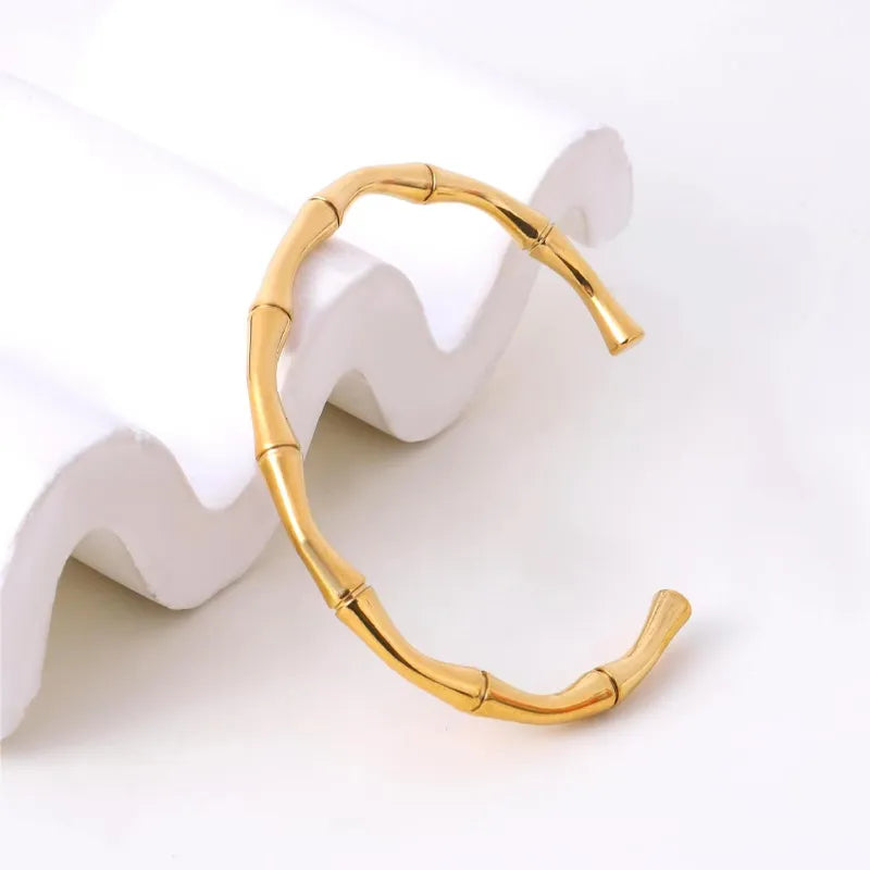 Pulsera Bambú Dorada