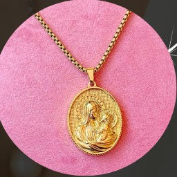 Medallón Virgen del Carmen 035