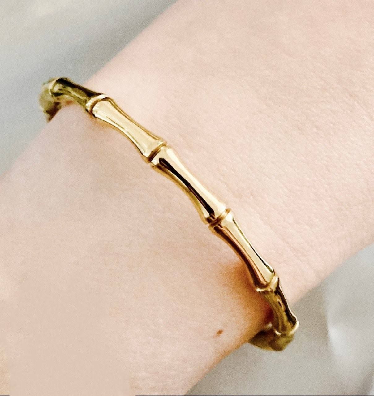 Pulsera Bambú Dorada