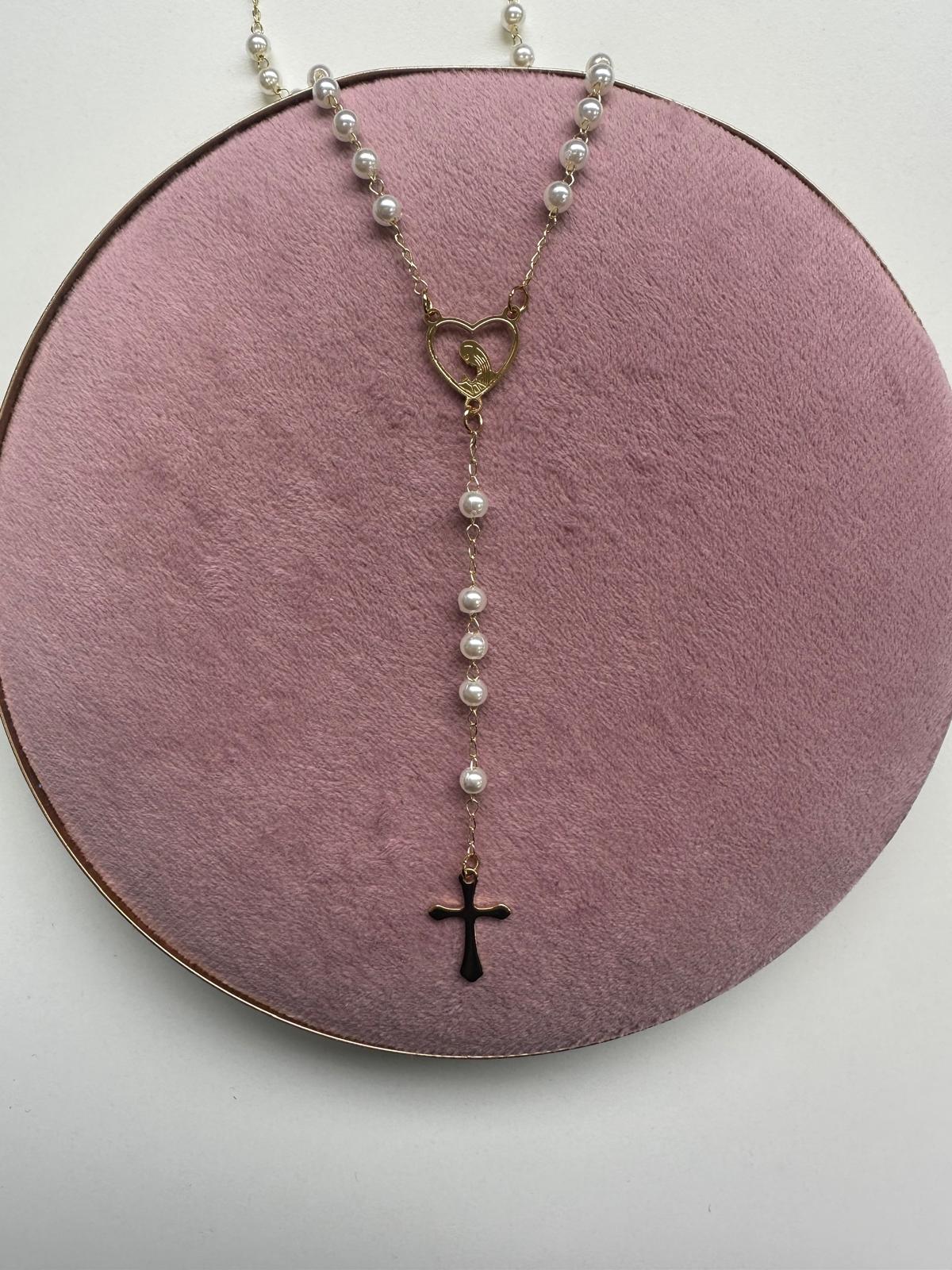 Rosario Virgen De La Niña - Acero Inoxidable