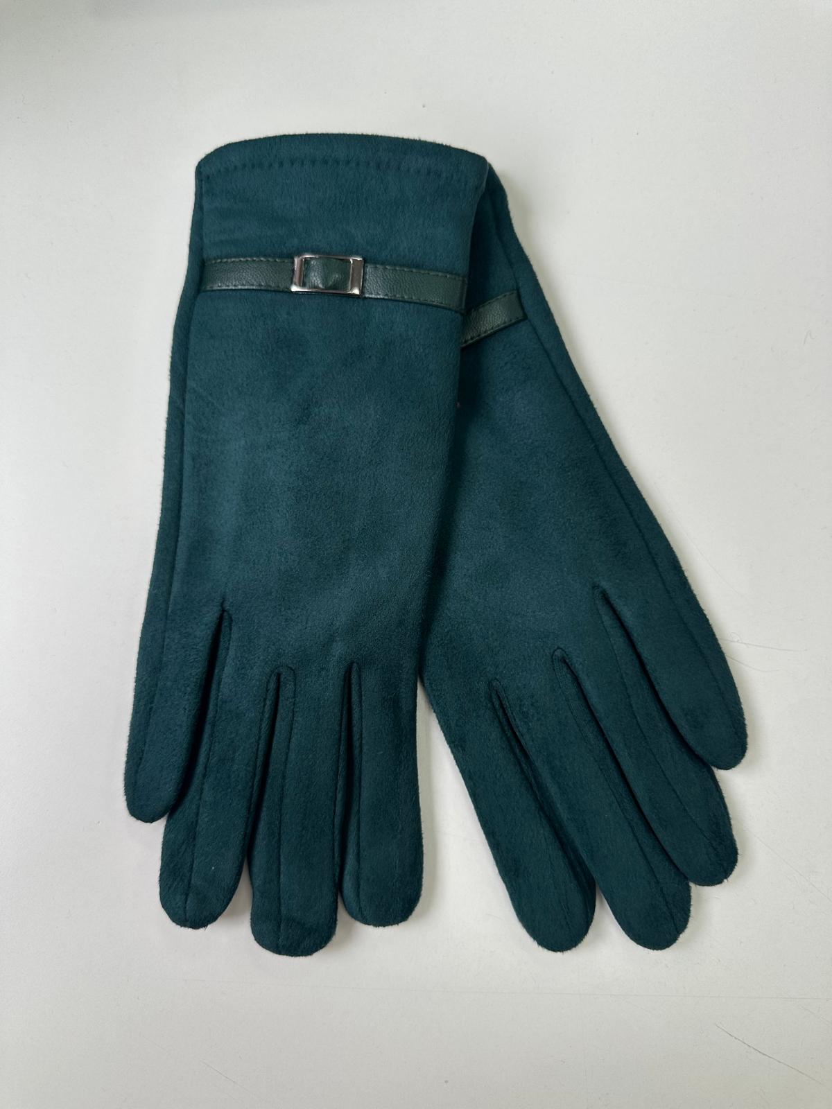 Guantes de Piel con Mini Correa