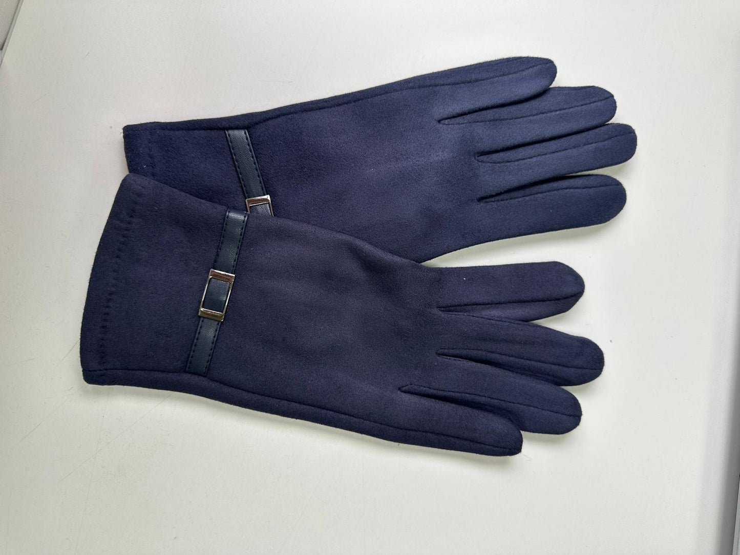 Guantes de Piel con Mini Correa