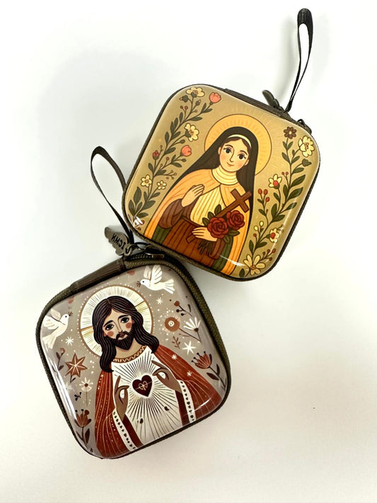 Estuche Devocional Para Artículos Religiosos - Varios Modelos - Metal