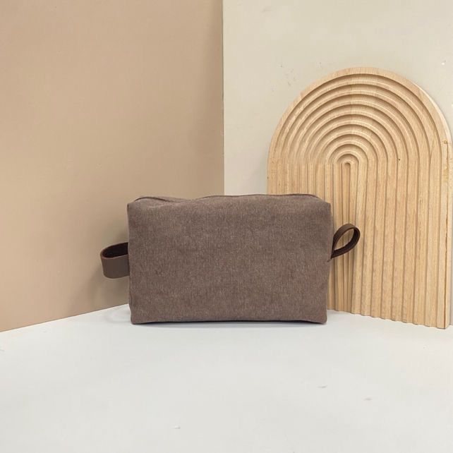Neceser Personalizado de Tela y Piel auténtica - Unisex