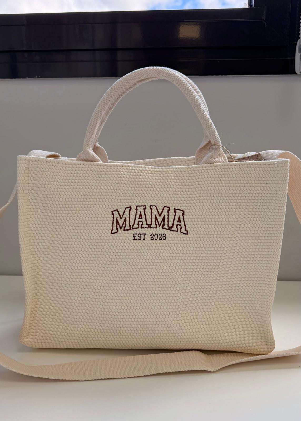 Bolso Mamá Personalizable Tejido con Neceser Incluido