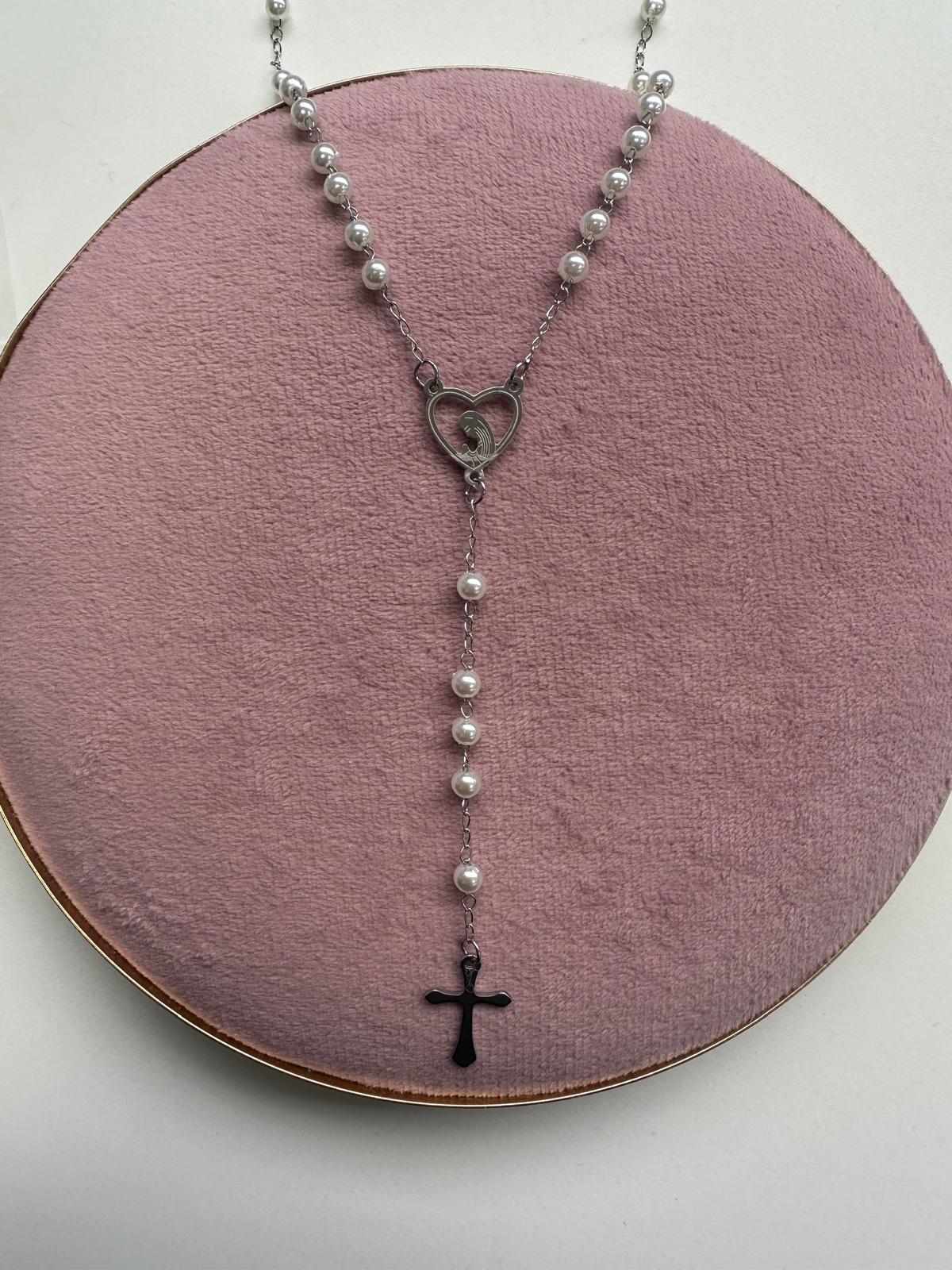 Rosario Virgen De La Niña - Acero Inoxidable