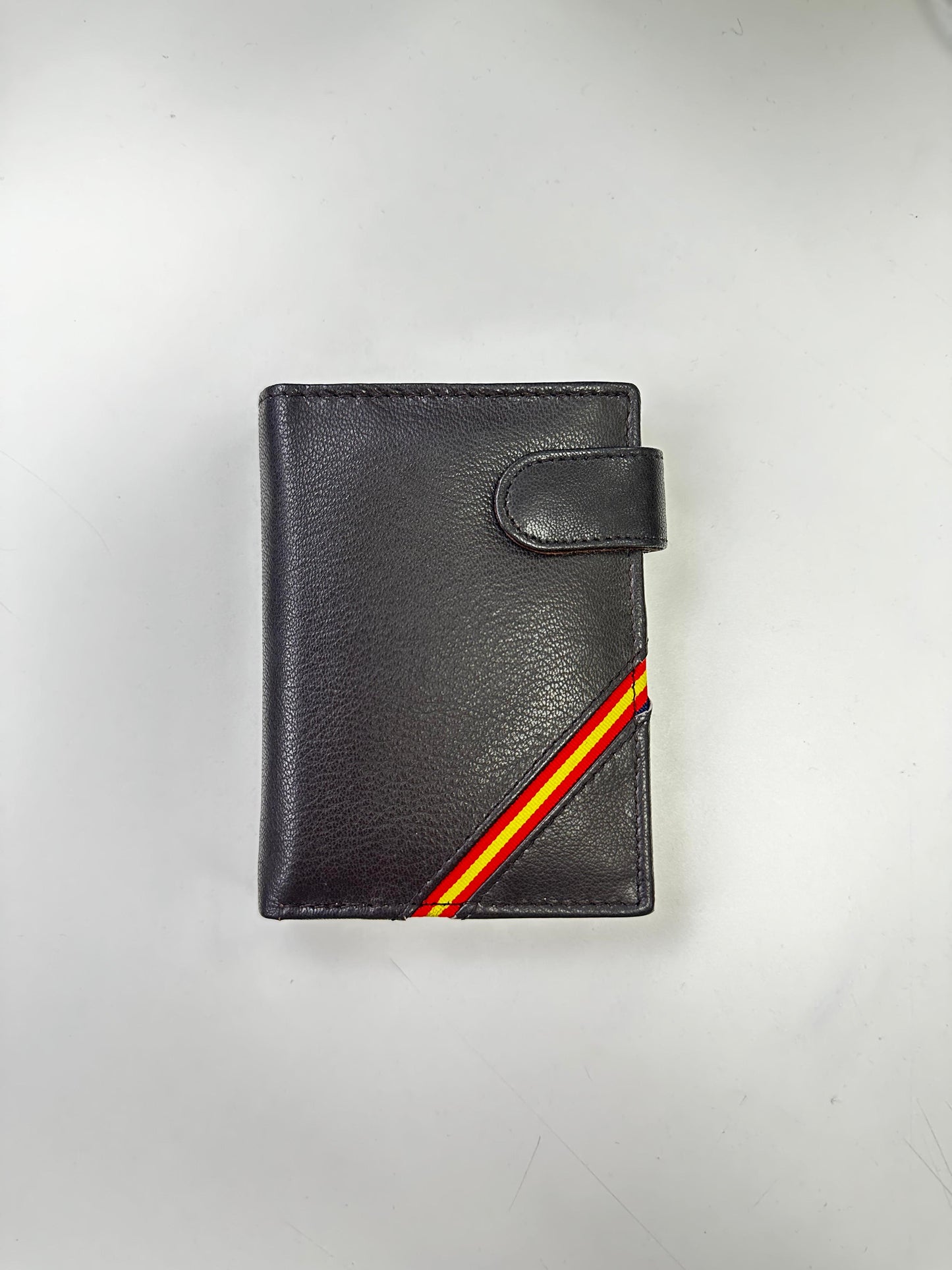 Cartera Bicolor Caballero En Piel Auténtica