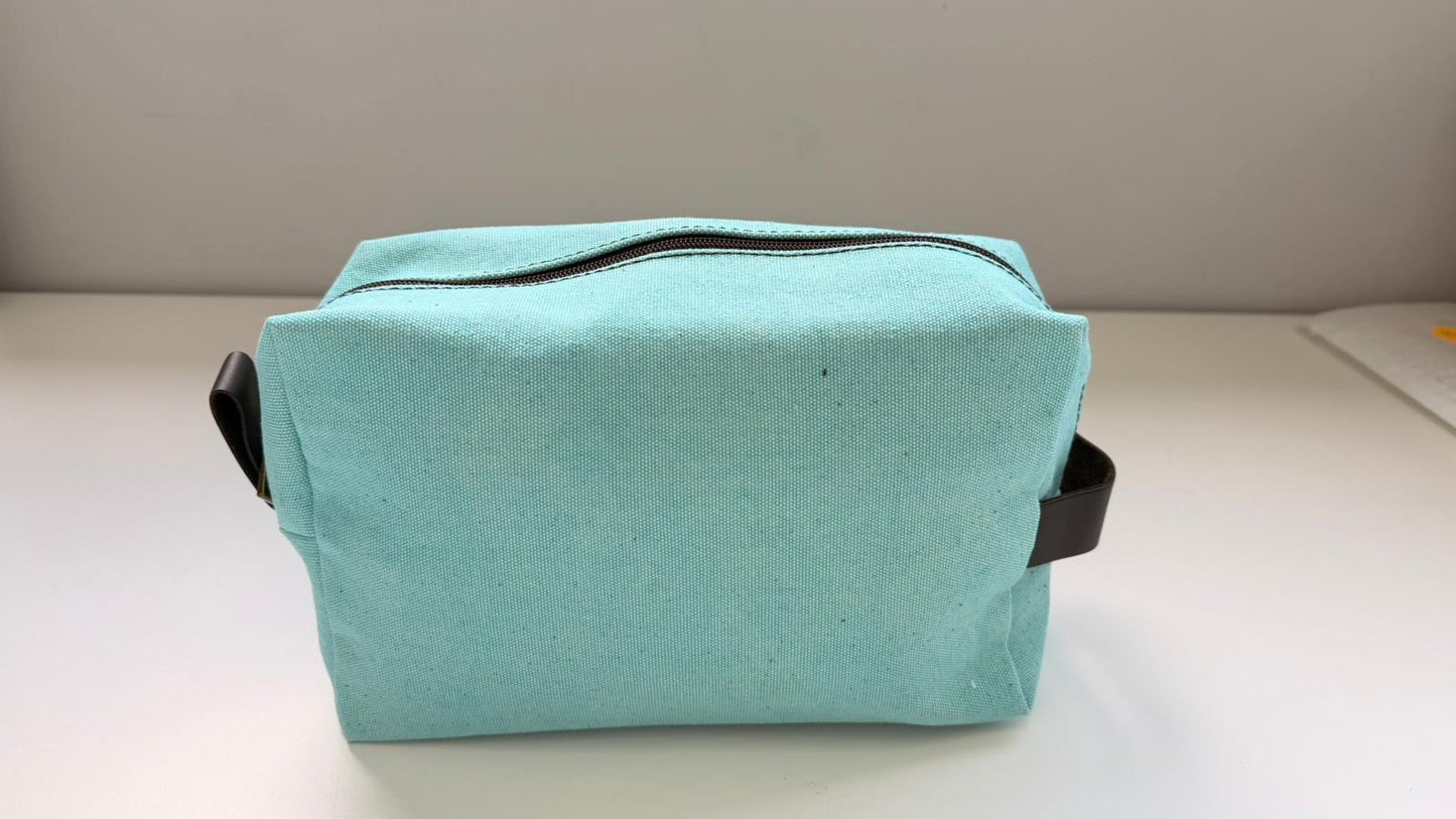 Neceser Personalizado de Tela y Piel auténtica - Unisex