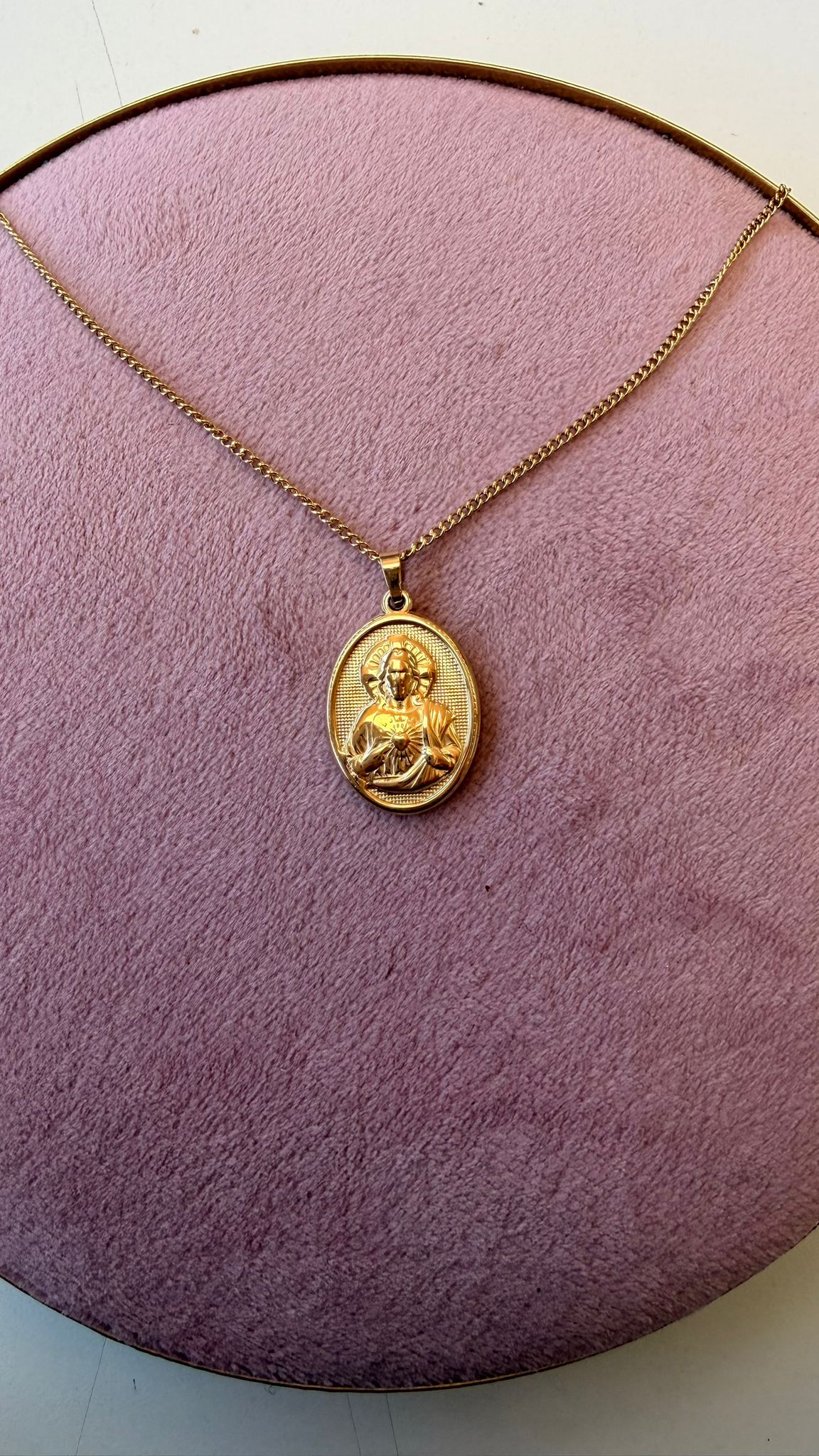 Medalla Sagrado Corazón - Acero Inoxidable