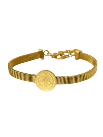 Pulsera San Benito Semirígida ajustable en 2 Modelos