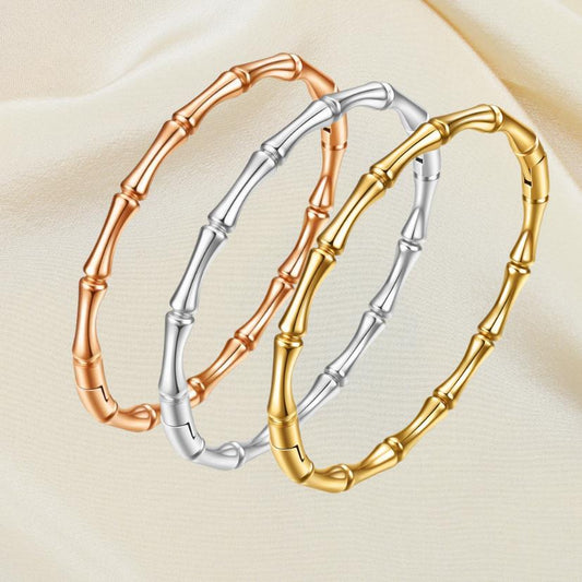 Pulsera Bambú - Acero Inoxidable