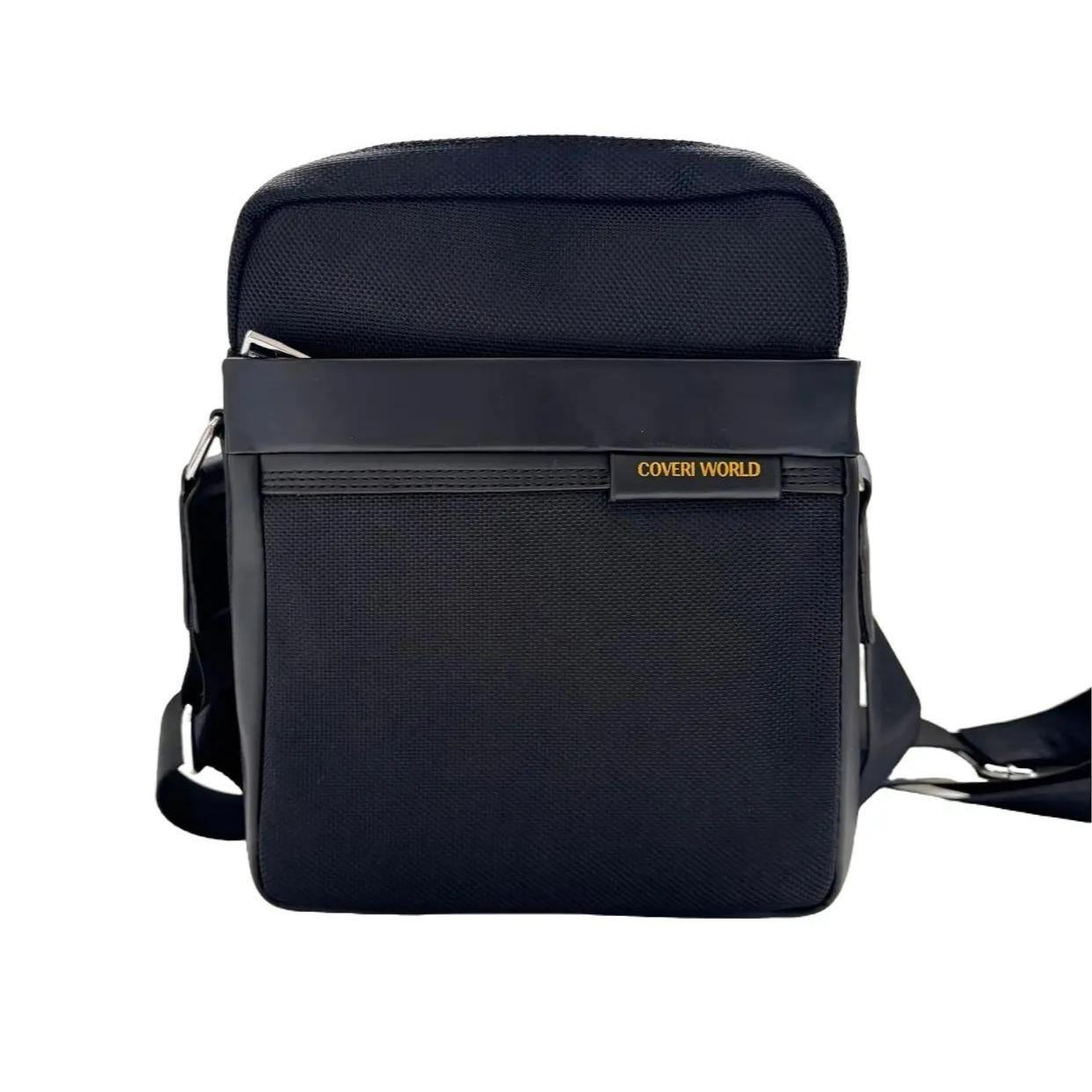 Bolso de Hombre Bandolera en Color Negro con Asa Regulable