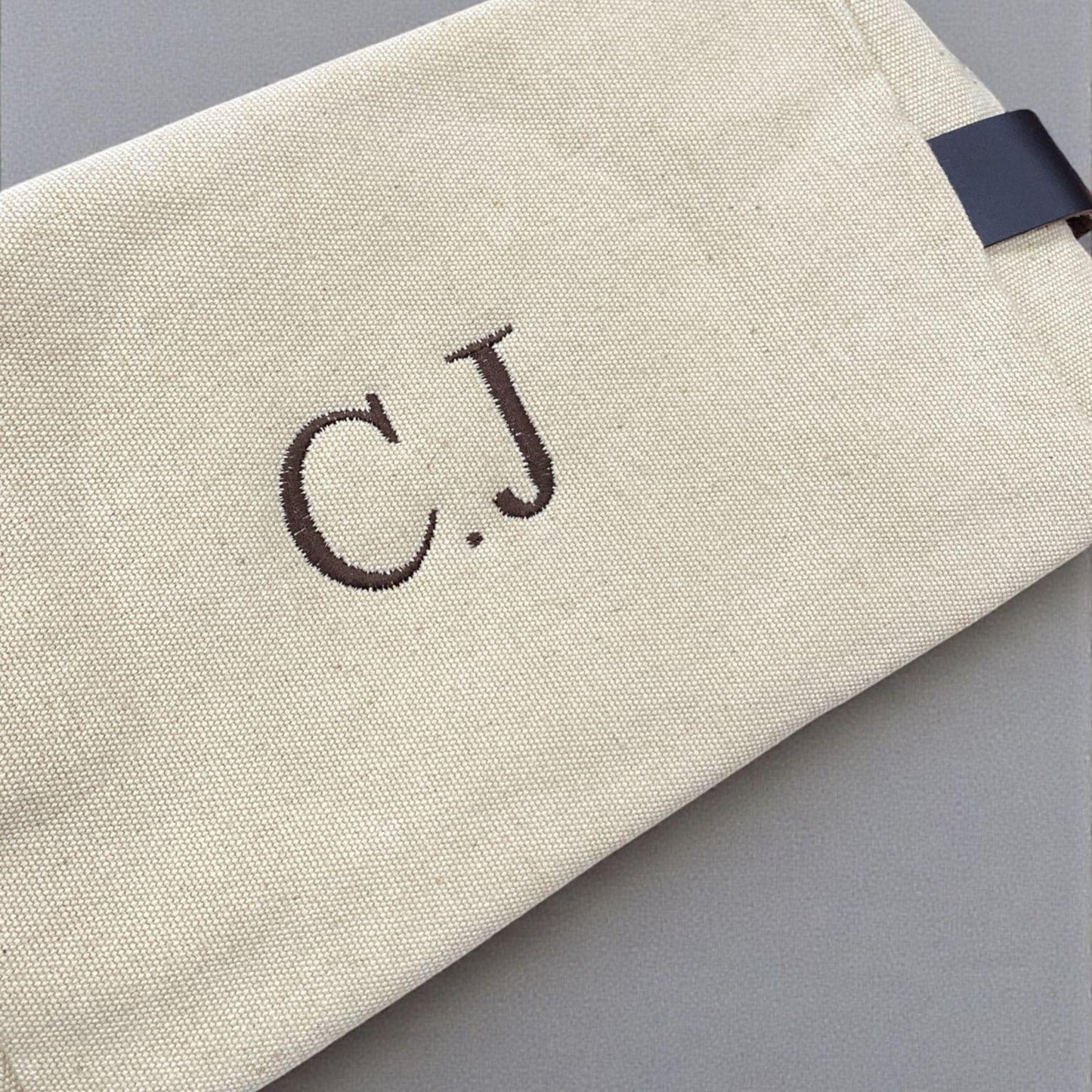 Neceser Personalizado de Tela y Piel auténtica - Unisex